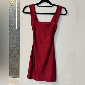 Windsor Red Mini Dress with Back Cutout - Size Small